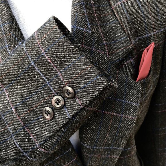 Vtg Sasson Womens Power Professional Suit 80s Single Breast Jacket Skirt Sz 6/7 - Picture 6 of 9